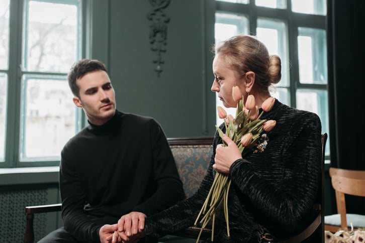 families comfort each other through grief